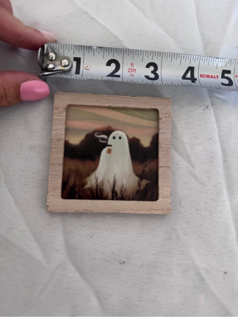 Target Halloween Ghost Wood Framed Art - magnetic back - 4 available